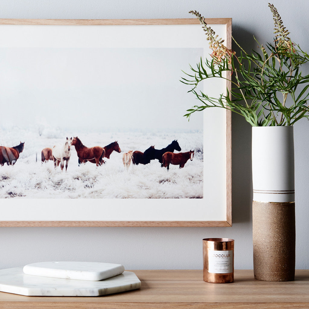 COLUMN VASE BY SOPHIE MORAN, GREY