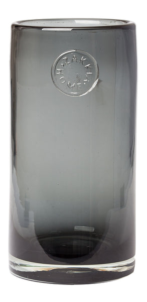 GLASS VASE - SMOKE