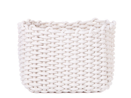 WOVEN COTTON ROPE BASKET